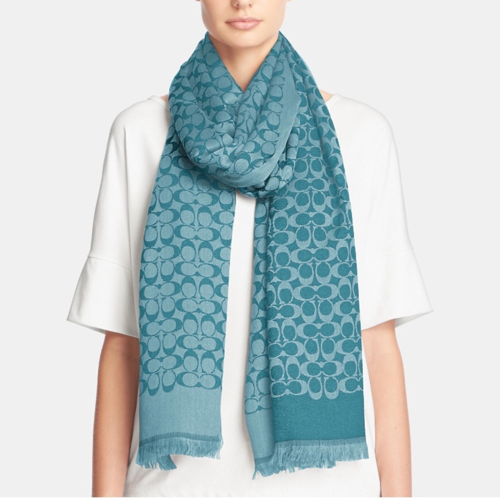 Coach Signature Wrap Scarf